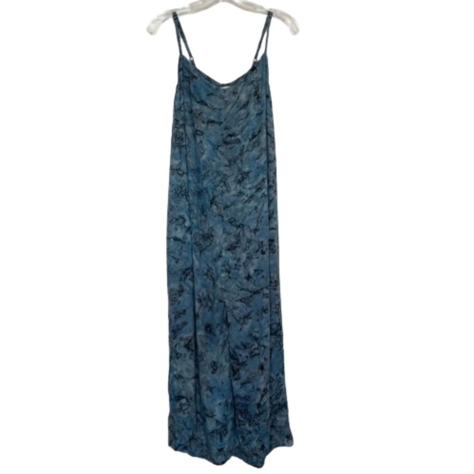 World Market Blue Tie Dye Long Romper Size S/M